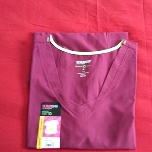 Scrubstar ethical fabric women's scrubs burgundy size large